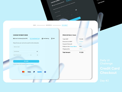 Daily UI 002 | Credit Card Checkout dailyui ui