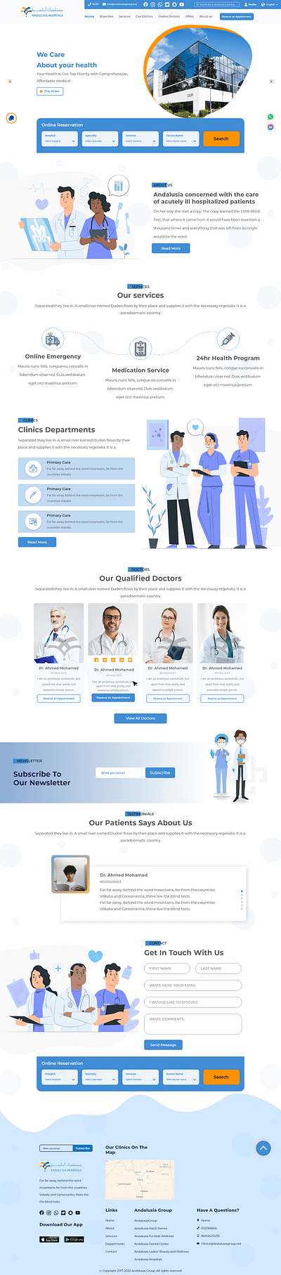 Andalusia Hospitals ui