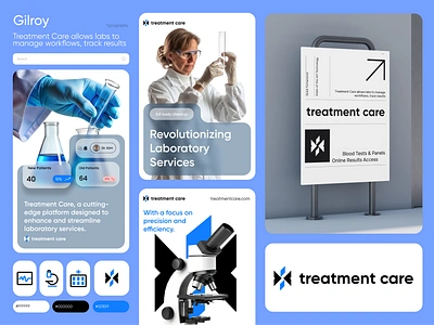 Treatment care 🩻💉 brand identity branding drags healthcare laboratory logo design medical medicine medtech