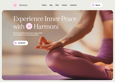 Website Template - Harmoni branding design graphic design illustration logo template ui web webflow