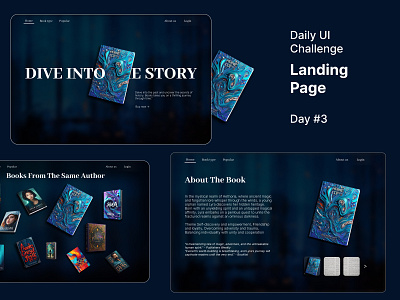 Landing Page | For Book | Daily UI 003 003 dailychallenge dailyui ui