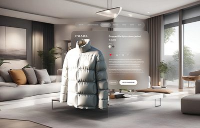 Apple Vision Pro - Prada e-commerce concept 3d apple apple vision pro commerce ecommerce fashion prada retail virtual vision pro vr xr