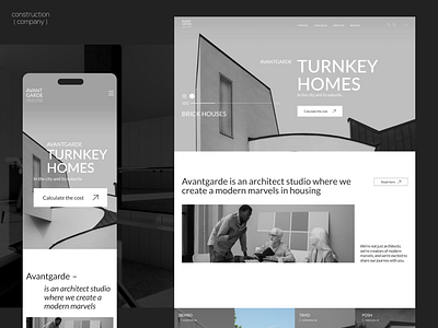 Construction Website Redesign UX/UI building construction construction company design landing landingpage minimalism motion graphics redesign typography ui ux uxui webdesign webpage website website redesign