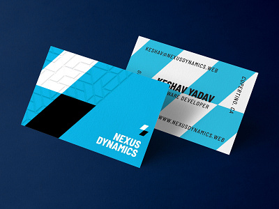 Geometric Letterpress Business Card bold branding business card geometric