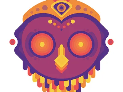 Owl art geometry graphic design illustration illustrator owl vector
