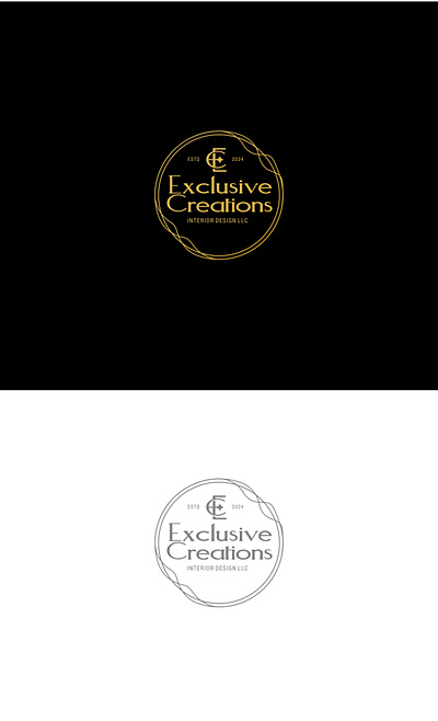 Exclusive Creations Logo adobe photoshop branding design graphic design landing page logo web design