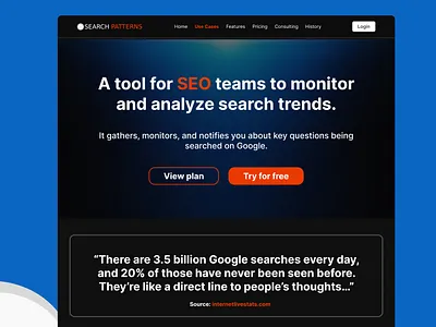 Use Cases Page ui ux web design