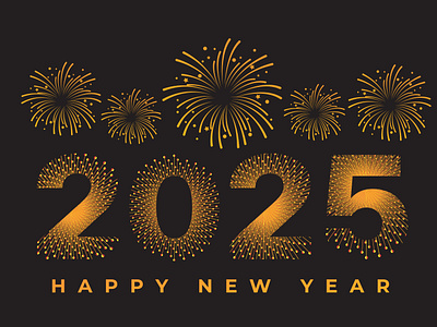 Happy new year 2025 celebration poster, banner, greeting 2025 2025 new year calendar 2025 graphic design happy new year logo new new year 2025 new years year