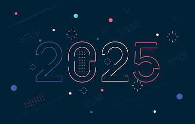 2025 New Year celebration abstract background design 2025 2025 logo graphic design happy new year holiday logo 2025 new year