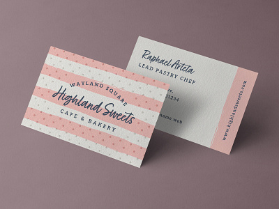 Dotted Letterpress Business Card branding business card dots letterpress stripes