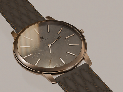 Minimalist Luxury Watch Design - Blender 3d 3d modeling blender3d product design watch design