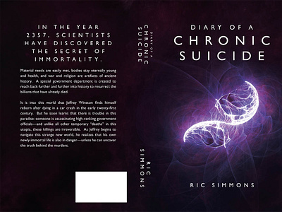 Diary of a Chronic Suicide by Ric Simmons 2dart book artworks bookcoverart coverart coverdesign design digitalillustration illustration sciencefiction