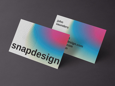 Arched Letterpress Business Card arches branding business card gradient letterpress