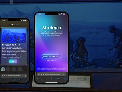 AR Museum - Afrotopia app design graphic design ui ux