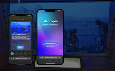 AR Museum - Afrotopia app design graphic design ui ux