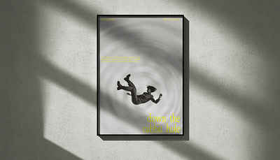 Poster Design (Down the Rabbit Hole) circular grid graphic design poster design