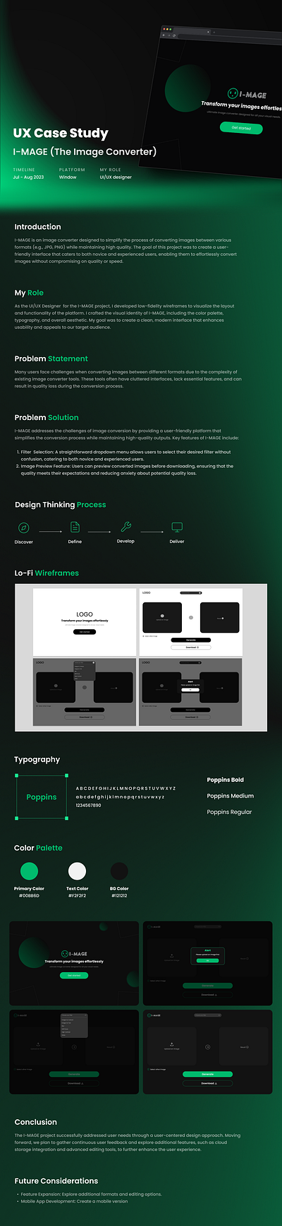 I-MAGE(UX Case Study) ui ux case study