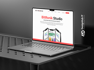 BitRonik Studio Website UI Design app design dashboard design design figma design figma website illustration landing page design ui ui design ui ux design