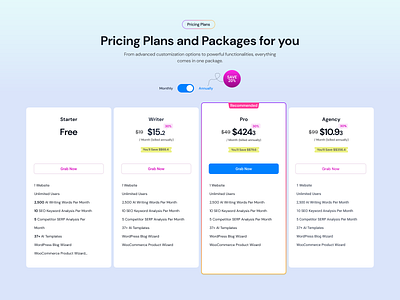 Pricing Plan UI Design Concept design figma package plans pricing pricing page pricing plans typography ui ux website