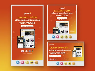 Facebook Post Ads for eCommerce Software ads design brand design design ecommerce software facebook ads facebook ads design instagram instagram post post social media banner social media design social media post social media post design socialmedia