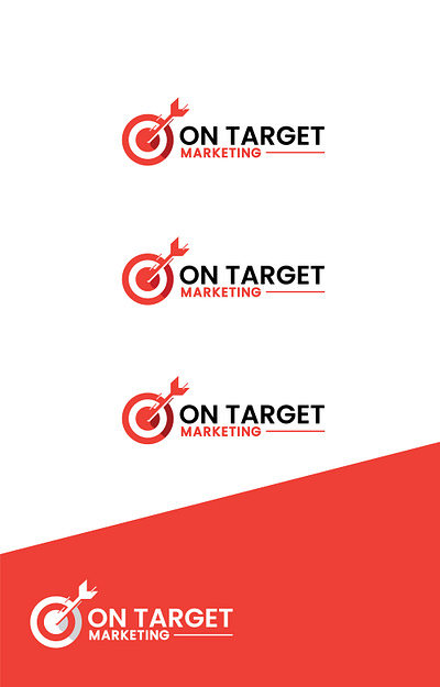 On Target Marketing Logo adobe photoshop branding design graphic design illustration logo