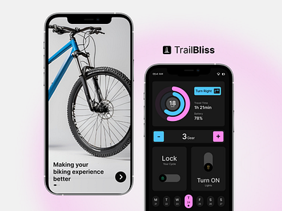 Bike Mobile App app design bicycle bike bike mobile app figma mobile app product design startup ui ux ux