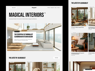 Bloggable - A Blog Template for Webflow blog large type lifestyle blog minimal blog minimalist blog web design webflow blog webflow template
