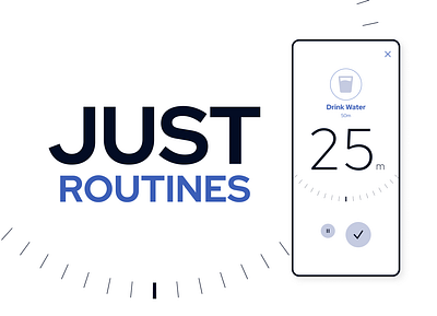 Routines App graphic design logo ui