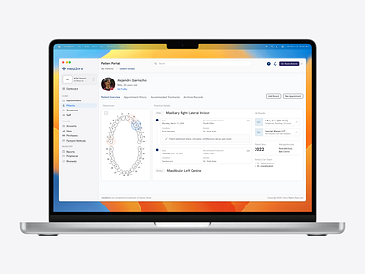 Medical Patient Portal dashboard dental design system gui macos medical native app patient portal product design ui ux