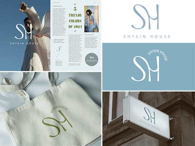 Logo for women's clothing store — SHTEIN HOUSE branding graphic design identity illustrator logo logodesign