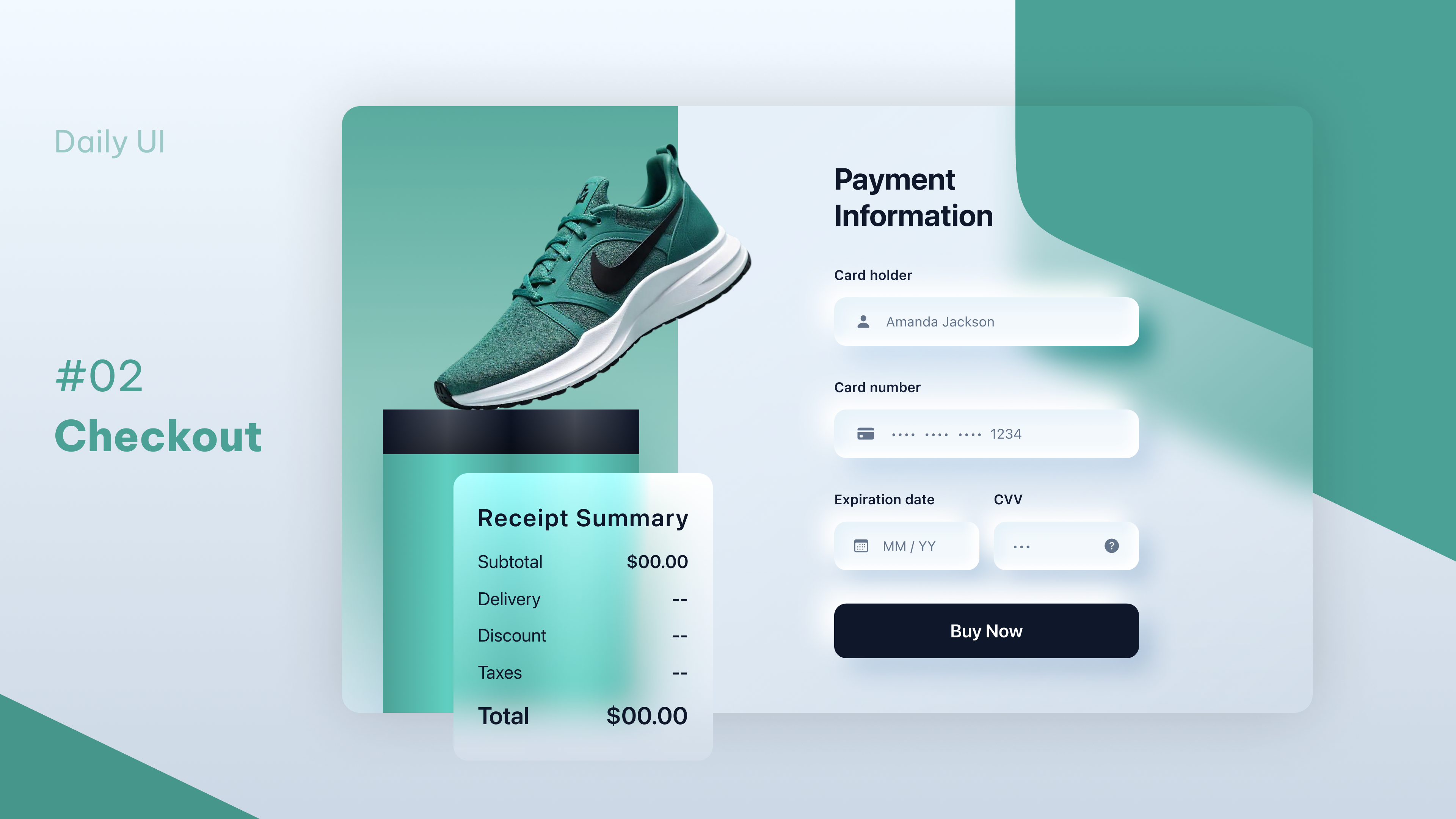Daily UI - Checkout page design ui