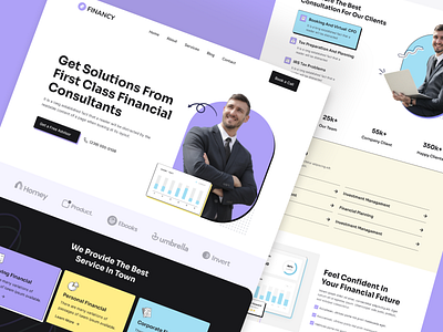 Financial Advisor Website advisory design financial landing page minimal ui ux website design