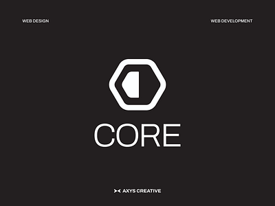 Core- Logo axys creative brand itentity branding creative agency custom websites dark theme graphic design light theme logo subscription agency web design web development