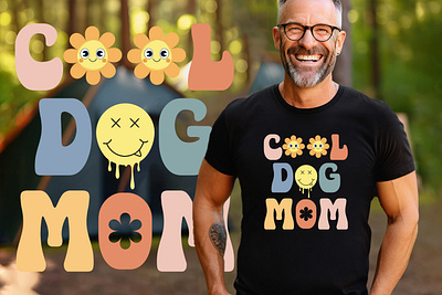 Cool Dog Mom t shirt design clothing cool dog mom dog mom dog mom t shirt dog mom t shirt design fashion graphic design typography vintage vintage t shirt