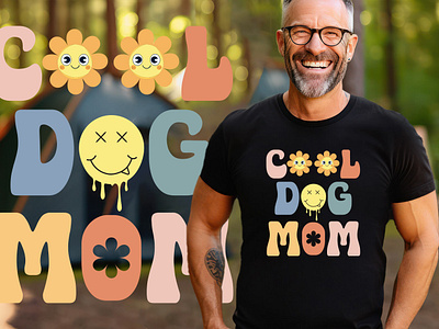 Cool Dog Mom t shirt design clothing cool dog mom dog mom dog mom t shirt dog mom t shirt design fashion graphic design typography vintage vintage t shirt