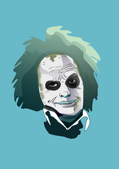 Beetlejuice beetlejuice dark goth horror illustration portrait