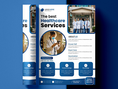 Medical flyer design brochure business creative design design flyer flyers flyer design graphic design healthcare leaflet medical medical flyer professional unique