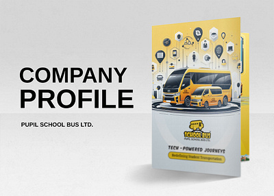 Company Profile Design of Pupil School Bus Ltd. corporateidentity