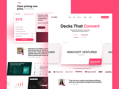 Pitch Decks II caviar decks design how it works interface pitch decks ui user experience user interface ux web design website