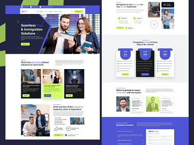 🌍 Immigration & Visa Consulting—Travel Services Landing Page ✈ designshowcase designsystem digitaldesign immigrationservices landingpage professionalwebsite travelconsulting travelservices ui ui.ux uidesign uiuxdesign userexperience uxdesign visaapplication visaconsulting webappdesign webdesign websiteui webui