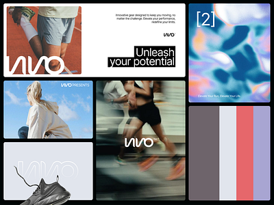 VIVO - Running Brand branding design digital design illustration logo running shoes sport ui ux web webdesign website