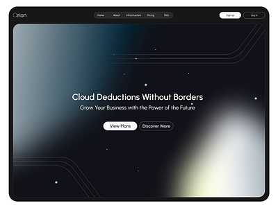 Orion - web site animation branding design graphic design motion graphics product design ui uiux