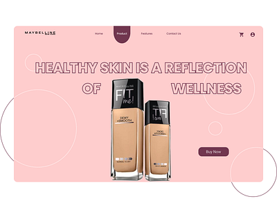 Beauty Reinvented: Maybelline Redesign Concept graphic design ui