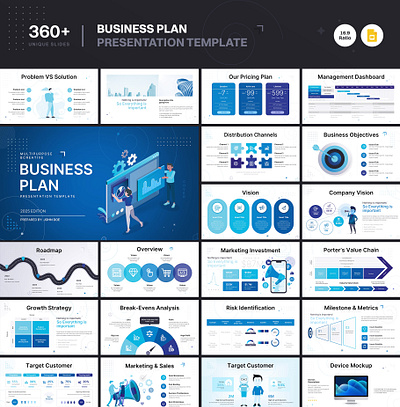 Business Plan Google Slides Presentation Template annual report template branding business plan business proposal business strategy company profile creative presentation education template google slides infographics investor deck marketing bund marketing plan marketing strategy minimal presentation multipurpose pitch deck presentation bundle presentation template project proposal