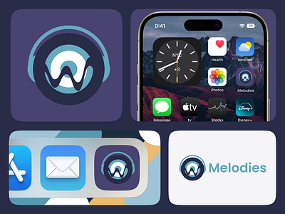 Melodies App Icon app icon dailyui figma