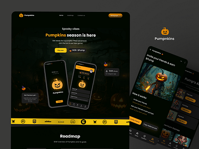 Pumpkins project app branding design graphic design illustration logo typography ui ux