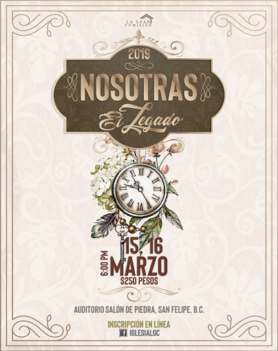 Church Event for Women, spanish branding event graphic design ui women