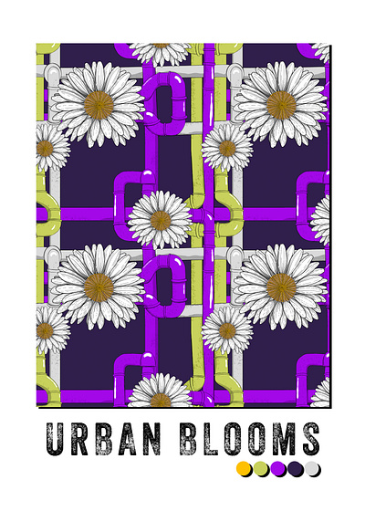 URBAN BLOOMS graphic design