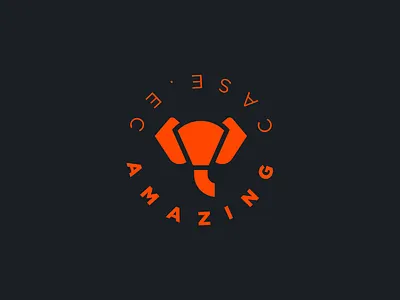 Amazing Case branding elephant logo tech