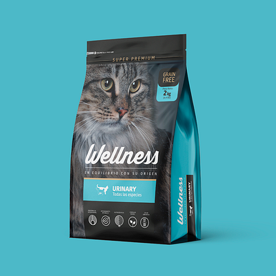 Wellness Packaging cats food pet graphic design packaging wellness